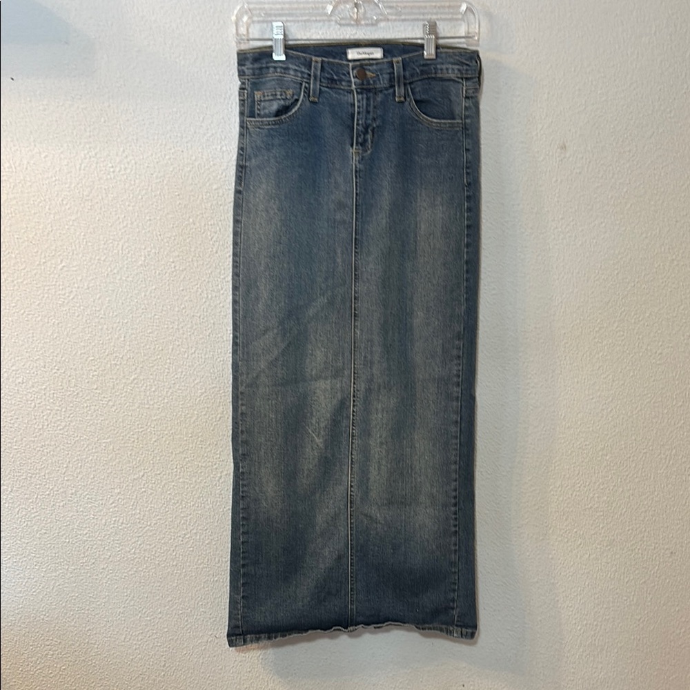 The Morgan Blue Denim Maxi Skirt